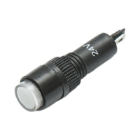 Indicatore di segnale industriale LED bianco 24V Ø 8mm Breckner Germany