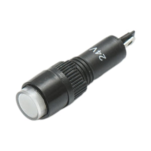 Indicatore di segnale industriale LED bianco 24V Ø 8mm Breckner Germany