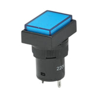 Indicatore di segnale industriale LED blu 220V Ø 16mm quadrato Breckner Germany