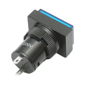 Indicatore di segnale industriale LED blu 220V Ø 16mm quadrato Breckner Germany