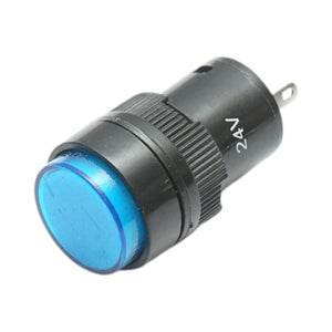 Indicatore di segnale industriale LED blu 24V Ø 16mm Breckner Germany