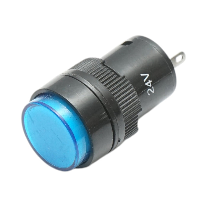 Indicatore di segnale industriale LED blu 24V Ø 16mm Breckner Germany