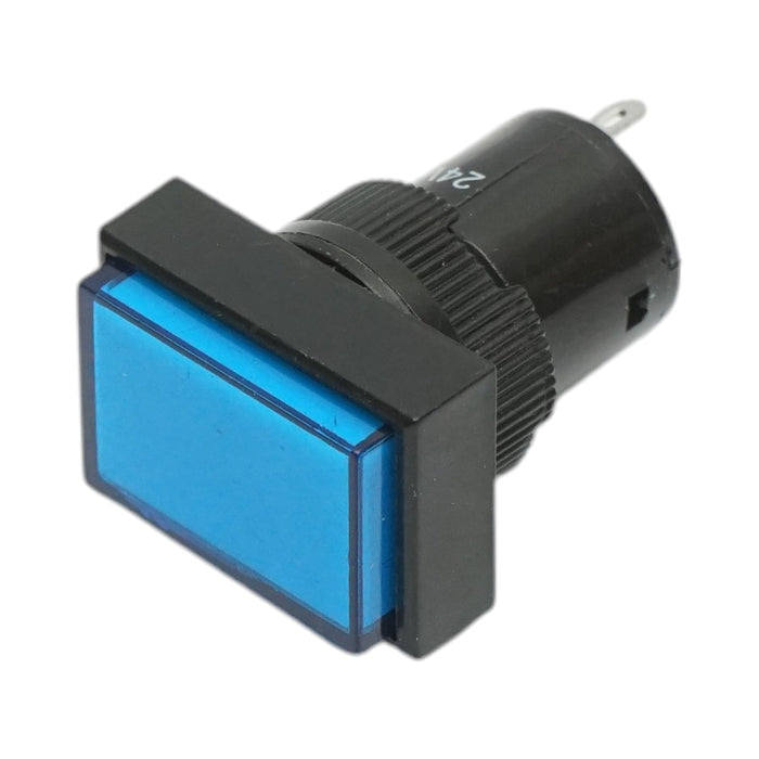 Indicatore di segnale industriale LED blu 24V Ø 16mm quadrato Breckner Germany