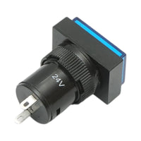 Indicatore di segnale industriale LED blu 24V Ø 16mm quadrato Breckner Germany