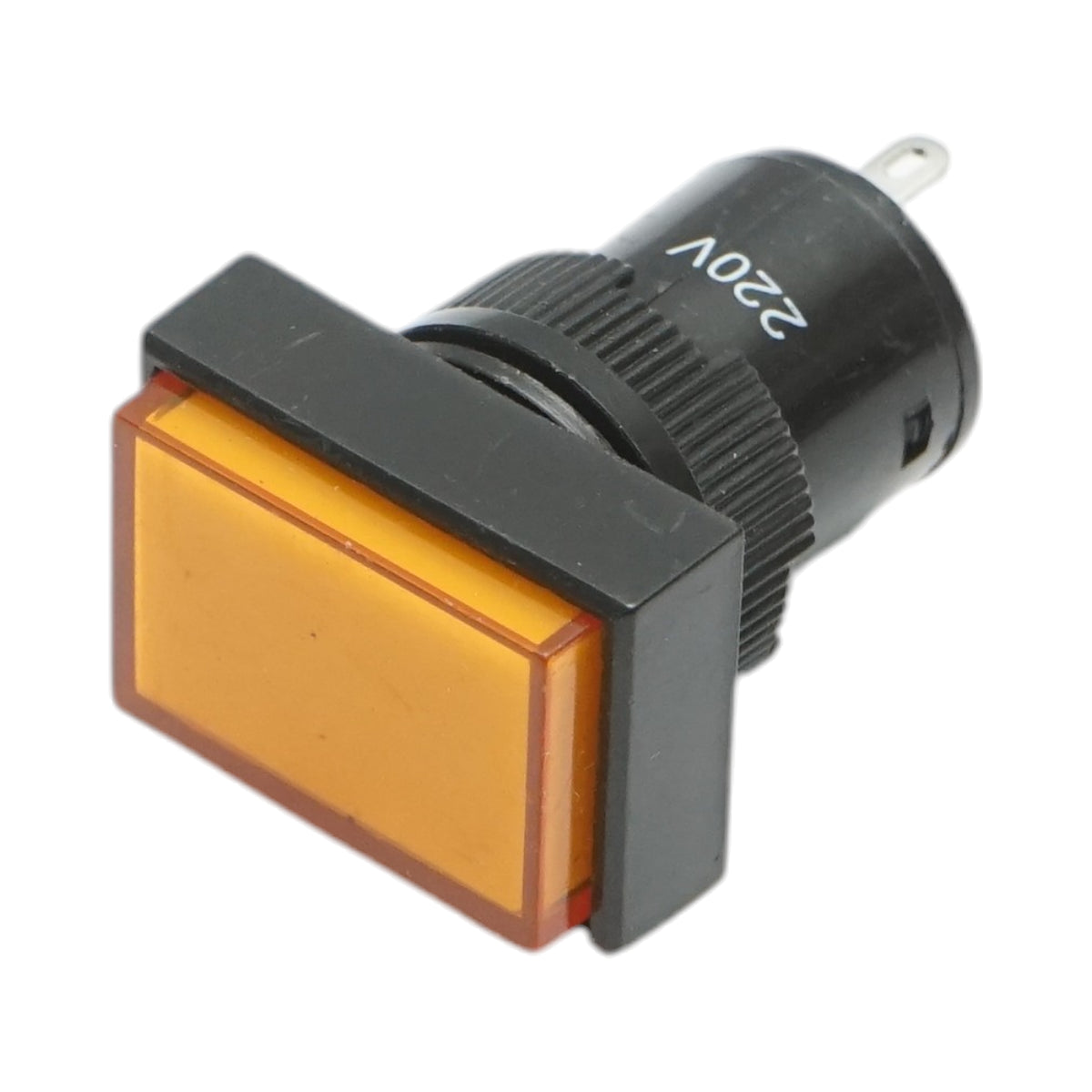 Indicatore di segnale industriale LED giallo 220V Ø 16mm quadrato Breckner Germany