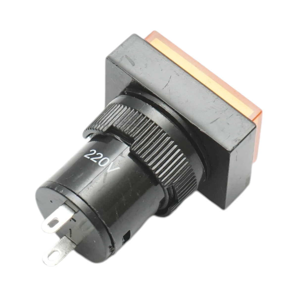 Indicatore di segnale industriale LED giallo 220V Ø 16mm quadrato Breckner Germany