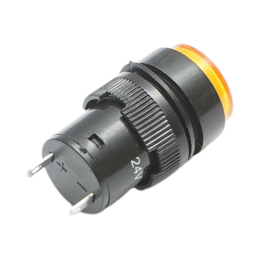 Indicatore di segnale industriale LED giallo 24V Ø 16mm Breckner Germany