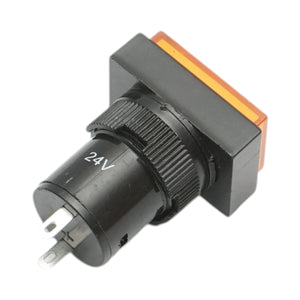 Indicatore di segnale industriale LED giallo 24V Ø 16mm quadrato Breckner Germany