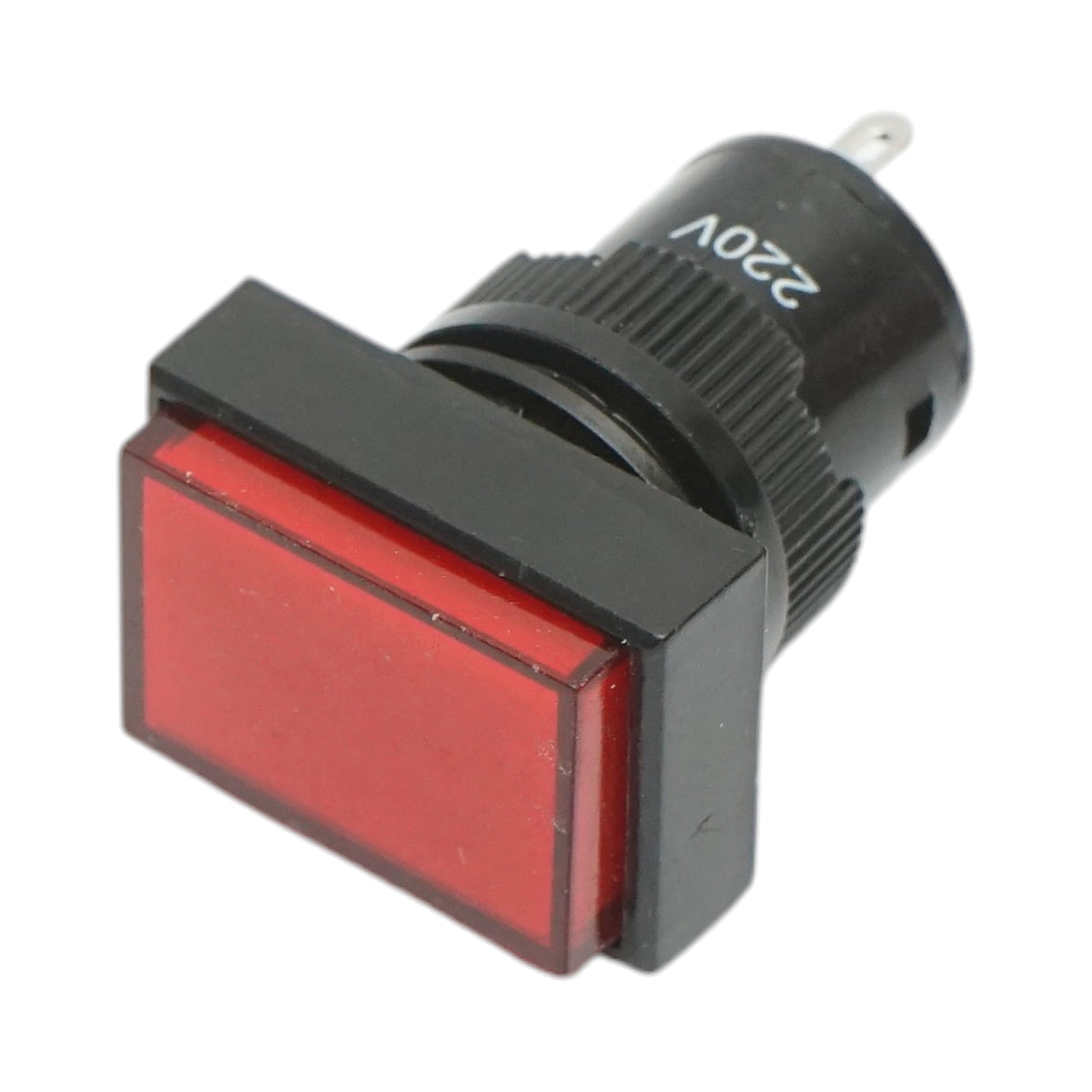 Indicatore di segnale industriale LED rosso 220V Ø 16mm quadrato Breckner Germany