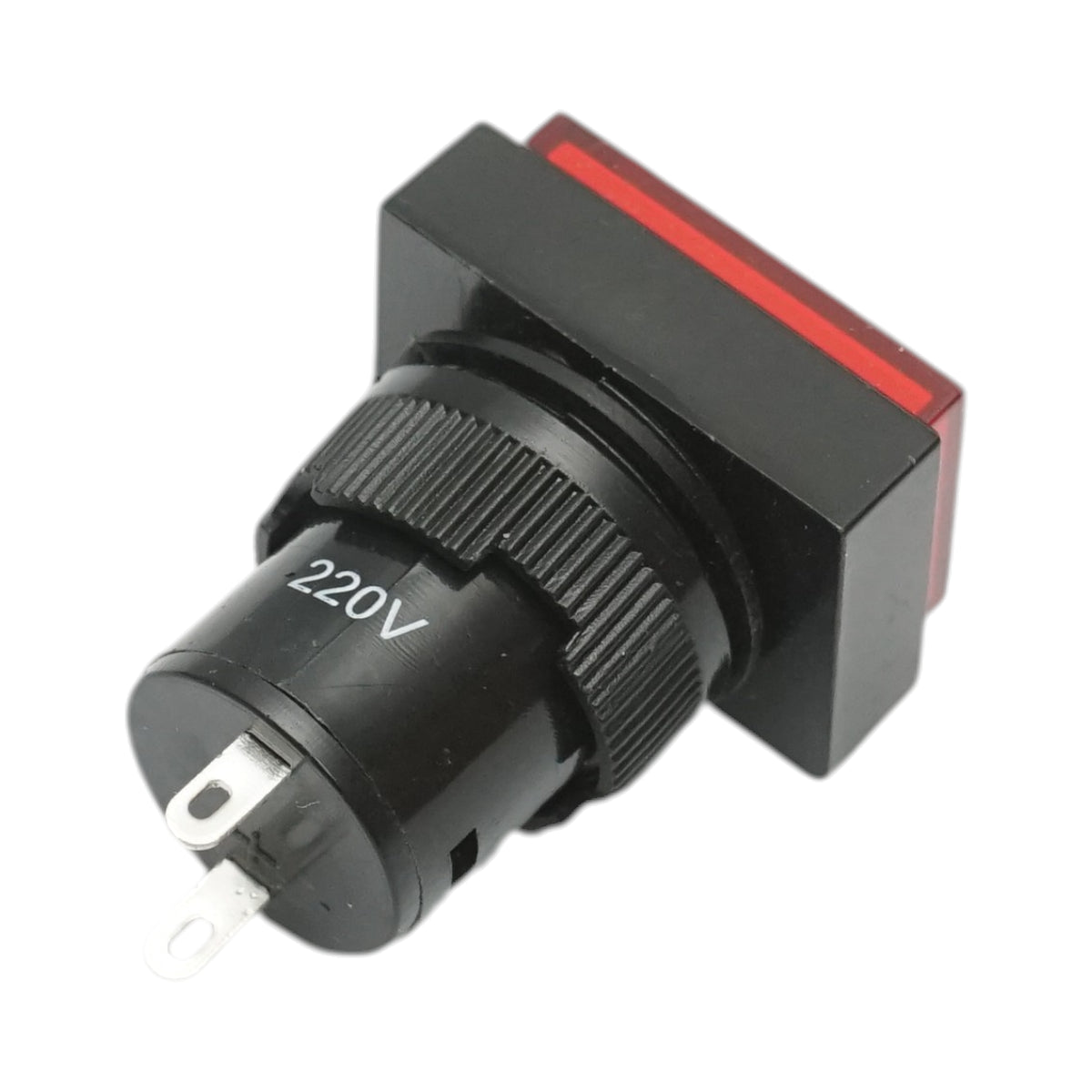 Indicatore di segnale industriale LED rosso 220V Ø 16mm quadrato Breckner Germany