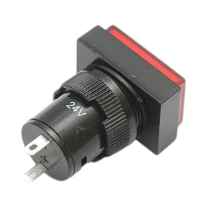 Indicatore di segnale industriale LED rosso 24V Ø 16mm quadrato Breckner Germany