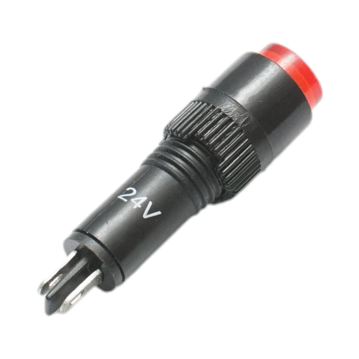 Indicatore di segnale industriale LED rosso 24V Ø 8mm Breckner Germany