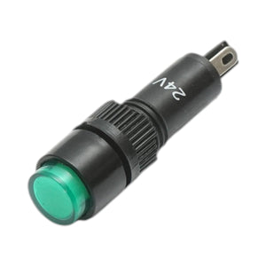 Indicatore di segnale industriale LED verde 24V Ø 8mm Breckner Germany