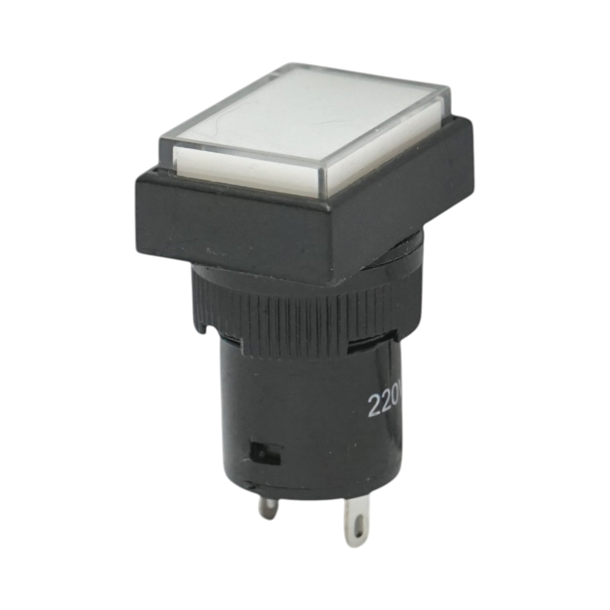 Indicatore di segnale LED industriale bianco 220V Ø 16mm quadrato Breckner Germany