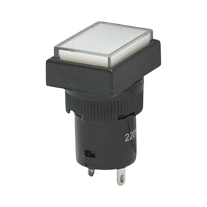 Indicatore di segnale LED industriale bianco 220V Ø 16mm quadrato Breckner Germany