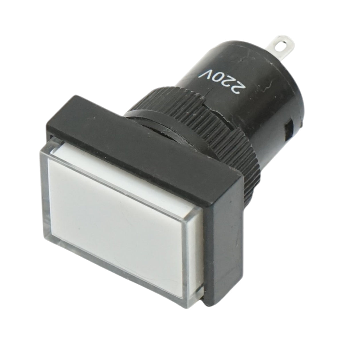 Indicatore di segnale LED industriale bianco 220V Ø 16mm quadrato Breckner Germany