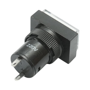 Indicatore di segnale LED industriale bianco 220V Ø 16mm quadrato Breckner Germany