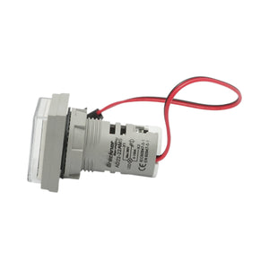 Indicatore digitale amperometro a LED bianco 0-100A, 220V/380V Ø 22mm Breckner Germany