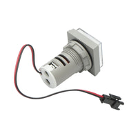 Indicatore digitale amperometro a LED bianco 0-100A, 220V/380V Ø 22mm Breckner Germany