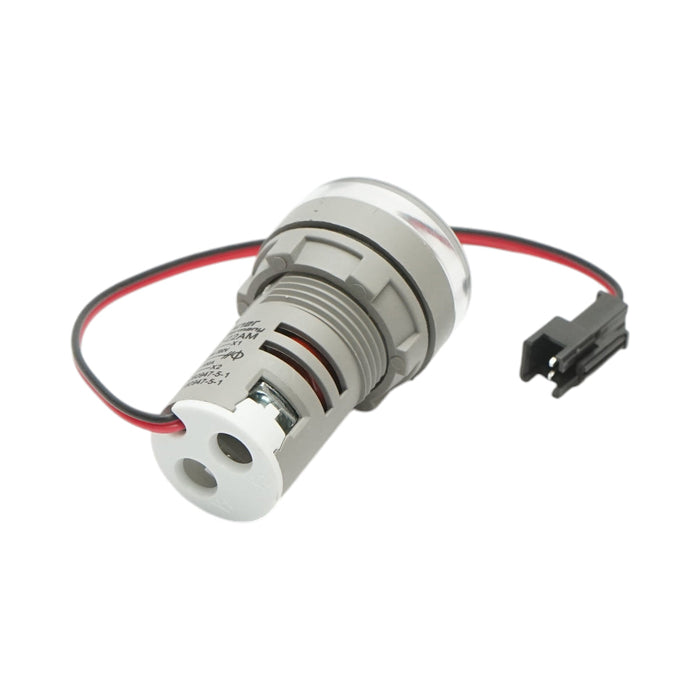 Indicatore digitale amperometro a LED bianco 0-100A, 220V/380V Ø 22mm Breckner Germany