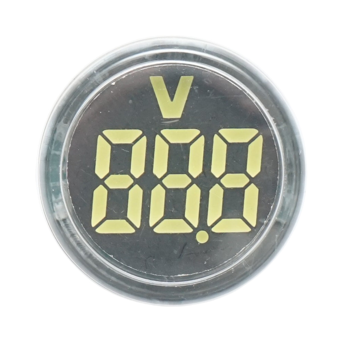 Indicatore digitale amperometro a LED bianco 50-500V AC Ø 22mm Breckner Germany