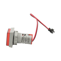 Indicatore digitale amperometro a LED rosso 0-100A, 220V/380V Ø 22mm Breckner Germany