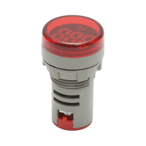 Indicatore digitale amperometro a LED rosso 50-500V AC Ø 22mm Breckner Germany