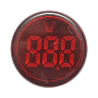 Indicatore digitale amperometro a LED rosso 50-500V AC Ø 22mm Breckner Germany