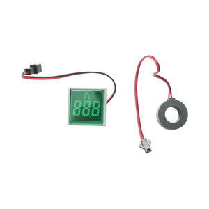 Indicatore digitale amperometro a LED verde 0-100A, 220V/380V Ø 22mm Breckner Germany