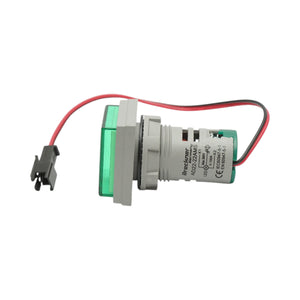 Indicatore digitale amperometro a LED verde 0-100A, 220V/380V Ø 22mm Breckner Germany