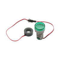 Indicatore digitale amperometro a LED verde 0-100A, 220V/380V Ø 22mm Breckner Germany