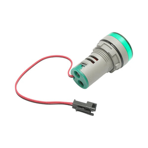 Indicatore digitale amperometro a LED verde 0-100A, 220V/380V Ø 22mm Breckner Germany