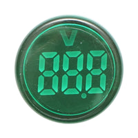 Indicatore digitale amperometro a LED verde 50-500V AC Ø 22mm Breckner Germany