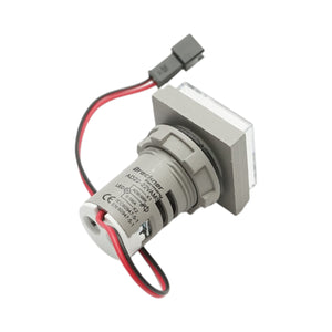 Indicatore digitale amperometro e voltmetro LED bianco 0-100A/50-500V AC Ø 22mm Breckner Germany