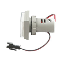 Indicatore digitale amperometro e voltmetro LED bianco 0-100A/50-500V AC Ø 22mm Breckner Germany