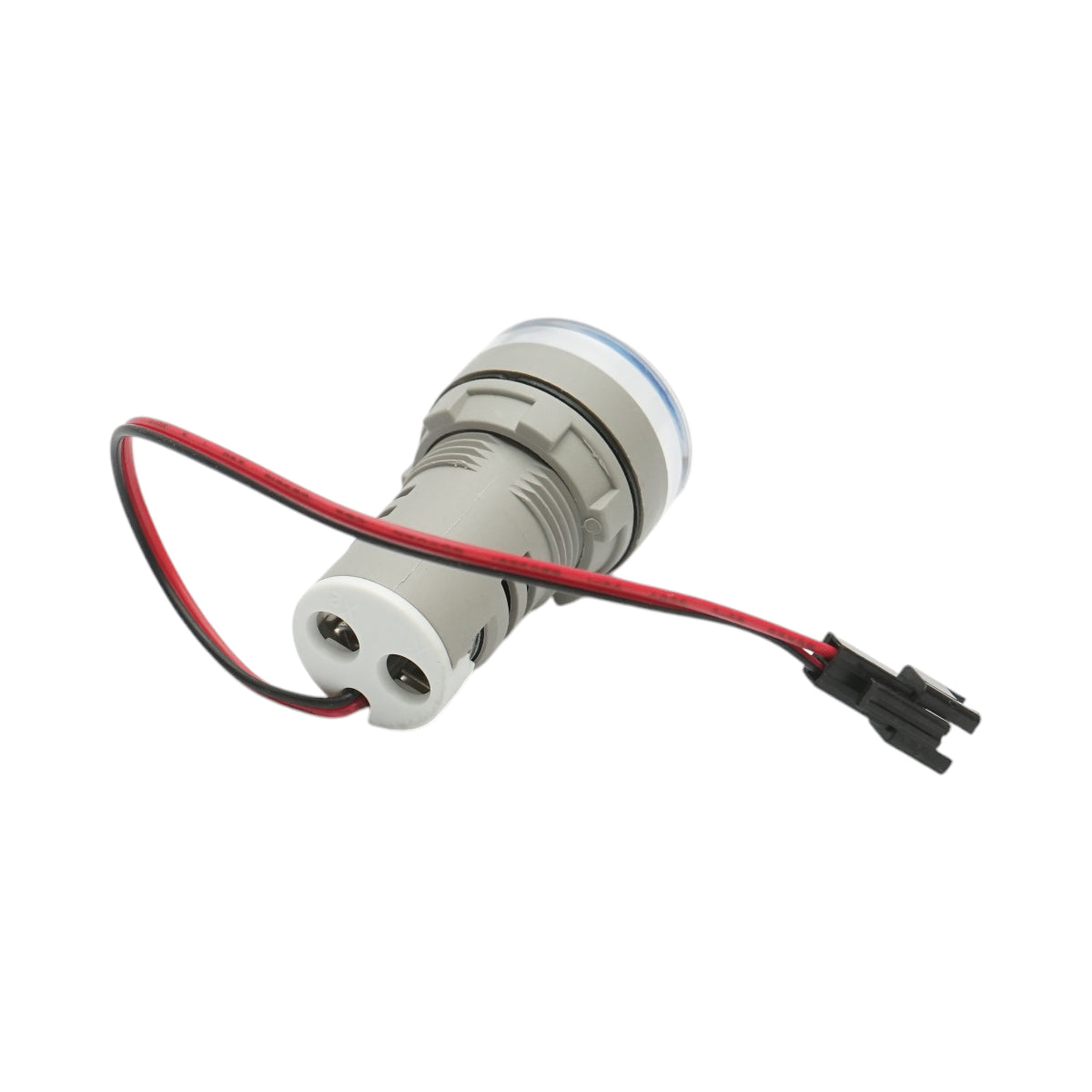 Indicatore digitale amperometro e voltmetro LED bianco 0-100A/50-500V AC Ø 22mm Breckner Germany