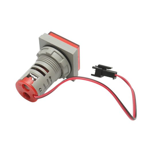 Indicatore digitale amperometro e voltmetro LED rosso 0-100A/50-500V AC Ø 22mm Breckner Germany