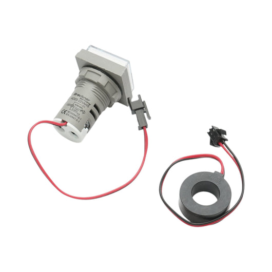 Indicatore digitale di frequenza, amperometro, voltmetro LED bianco 0-99Hz/0-100A/50-500V AC Ø 22mm Breckner Germany