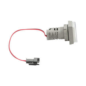 Indicatore digitale di frequenza, amperometro, voltmetro LED bianco 0-99Hz/0-100A/50-500V AC Ø 22mm Breckner Germany