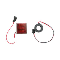 Indicatore digitale di frequenza, amperometro, voltmetro LED rosso 0-99Hz/0-100A/50-500V AC Ø 22mm Breckner Germany