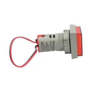Indicatore digitale di frequenza, amperometro, voltmetro LED rosso 0-99Hz/0-100A/50-500V AC Ø 22mm Breckner Germany