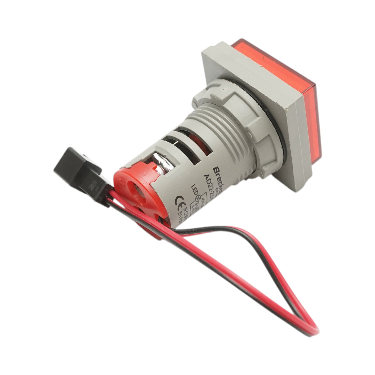 Indicatore digitale di frequenza, amperometro, voltmetro LED rosso 0-99Hz/0-100A/50-500V AC Ø 22mm Breckner Germany