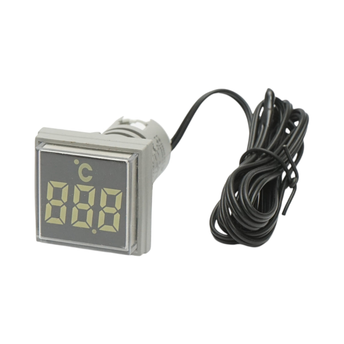 Indicatore digitale di temperatura con sonda LED bianca 220V/380V AC Ø 22mm Breckner Germany