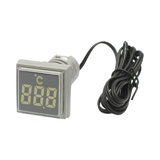Indicatore digitale di temperatura con sonda LED bianca 220V/380V AC Ø 22mm Breckner Germany
