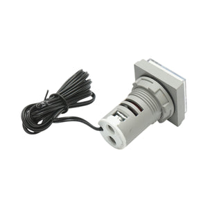 Indicatore digitale di temperatura con sonda LED bianca 220V/380V AC Ø 22mm Breckner Germany