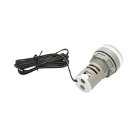 Indicatore digitale di temperatura con sonda LED bianca 220V/380V AC Ø 22mm Breckner Germany