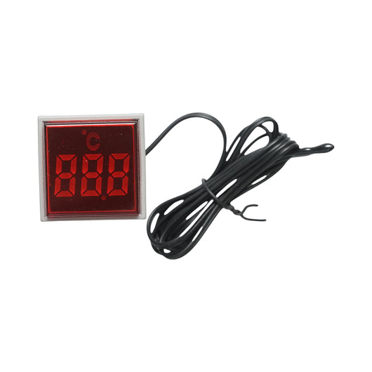 Indicatore digitale di temperatura con sonda LED rossa 220V/380V AC Ø 22mm Breckner Germany