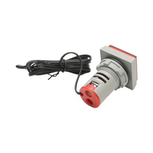 Indicatore digitale di temperatura con sonda LED rossa 220V/380V AC Ø 22mm Breckner Germany