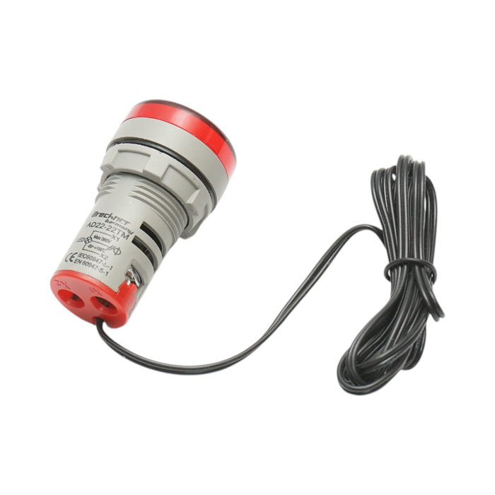Indicatore digitale di temperatura con sonda LED rossa 220V/380V AC Ø 22mm Breckner Germany