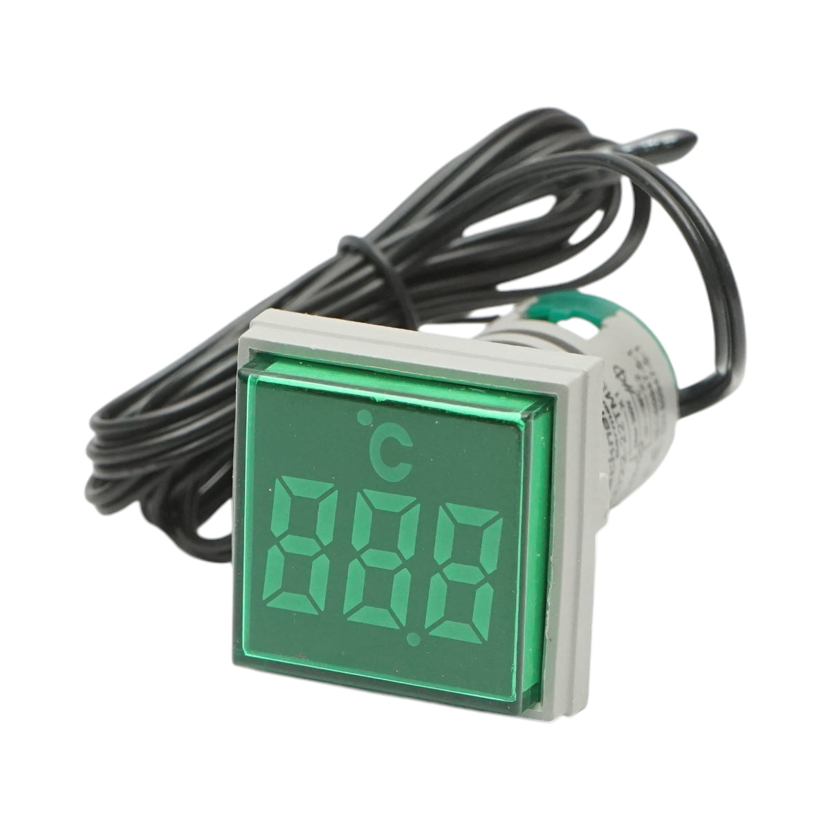 Indicatore digitale di temperatura con sonda LED verde 220V/380V AC Ø 22mm Breckner Germany